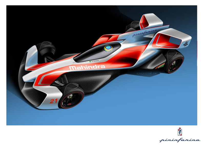 Illustration for article titled Los nuevos autos de Fórmula E diseñados por Pininfarina y Mahindra parecen naves del futuro